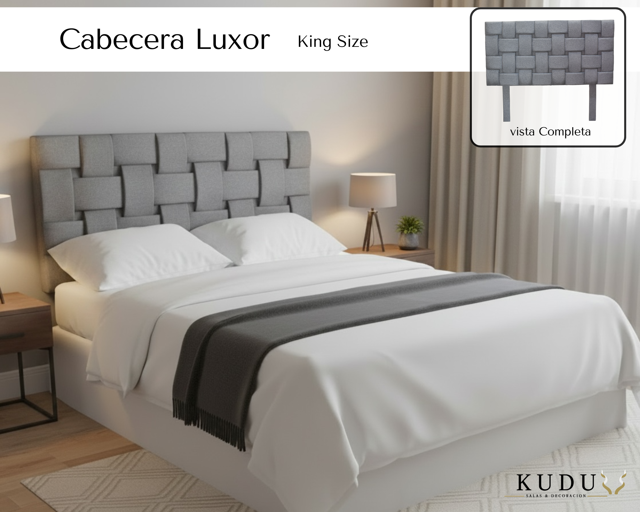 Cabecera Luxor  King Size.