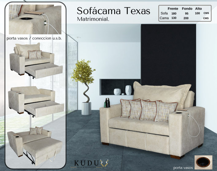 Sofácama Texas